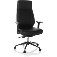 Hjh OFFICE Profi Chefsessel VITORO ECO Ergonomischer Bürostuhl mit Armlehnen (höhenverstellbar) Kunstleder Drehstuhl für Büro, Zuhause