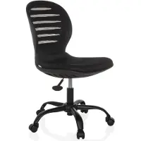 Hjh OFFICE Home Office Bürostuhl CASLA Schreibtischstuhl ohne Armlehnen Stoff Drehstuhl