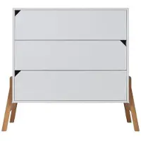 Bellamy Kommode mit 3 Schubladen, Weiß, 107cm