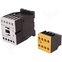 Eaton 191709 Sicherheitsschütz, 380 V 400 V: 5.5 kW, 2 S, 3 Ö, 24 V DC, Gleichstrombetätigung, Schraubklemmen, Mit Spiegelkontakt. DILMS12-23(24VDC)