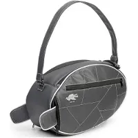 Kappa RUGBY Tasche Dunkelgrau 38x16x25 cm 14,5 l mit silbernem Rand