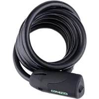 Contec Spiralkabelschloss Sloc CT Spiralkabelschloss Sloc 10 mm x 150 cm, schwarz