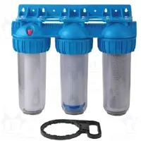IBO Wasserfilter 3-Stufen-System - 10" - 1" Gewinde - Einfache Installation - Hohe Qualität