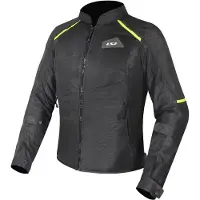 LS2 Helmets LS2 Breeze Damen-Motorrad-Textiljacke, schwarz/gelb, S