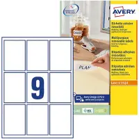 Avery Zweckform Avery Removable Product Labels Weiß