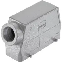 Harting Han 24B Tüllengehäuse hoch, 1xPG29 seitlicher Kabelabgang, für 2 Bügel (am Unterteil) Verschraubung PG29