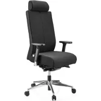 Hjh OFFICE PRO-TEC XXL Stoff - Profi Bürostuhl Schwarz