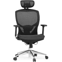 Hjh OFFICE VENUS ONE - High End Bürostuhl Schwarz