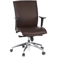 Hjh OFFICE MURANO 10 - Luxus Chefsessel Dunkelbraun