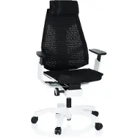 Hjh OFFICE GENIDIA PRO WHITE - High End Bürostuhl Schwarz