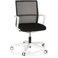 Hjh OFFICE MOVE-TEC NET 3D - Profi Bürostuhl Weiß / Schwarz