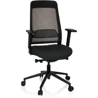 Hjh OFFICE CHIARO T1 BLACK - Profi Bürostuhl Schwarz