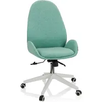 Hjh OFFICE Home Office Bürostuhl AVEA I Schreibtischstuhl mit Armlehnen Stoff Drehstuhl