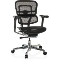 Hjh OFFICE Luxus Chefsessel ERGOHUMAN BASE GEN2 Ergonomischer Bürostuhl mit Armlehnen (höhenverstellbar) Netzstoff Drehstuhl für Büro, Zuhause