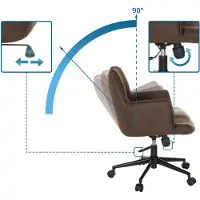Hjh LIVING Home Office Bürostuhl SOLAO LIFE Schreibtischstuhl mit Armlehnen Stoff Drehstuhl
