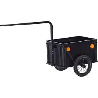Roland Fahrradanhänger Mini Boy Hochdeichsel 60 Liter, Schwarz