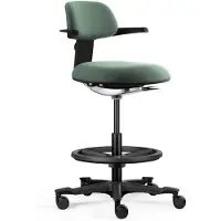 Hjh OFFICE Arbeitsstuhl TOP WORK 40 Drehstuhl mit Armlehnen Stoff
