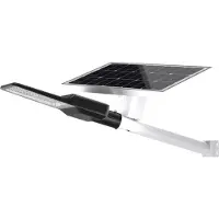 Enovalite LED Solar-Straßenleuchte 5200 lm kaltweiß schwarz IP65 dimmbar