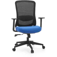 Hjh OFFICE Home Office Bürostuhl Sedito Schreibtischstuhl mit Armlehnen Stoff / Netzstoff Drehstuhl