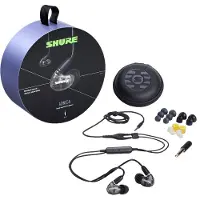 Shure AONIC 4, Kabelgebunden, Anrufe/Musik, 20 - 19000 Hz, 21,1 g, Kopfhörer, Schwarz, Grau, Durchscheinend