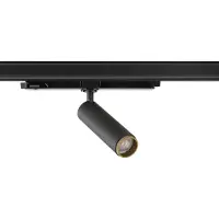 SLV GRIP! M, 3 Spot, zylindrisch, 2000-3000K, 15W, DALI, Dim-to-Warm, Touch, 42°, schwarz / gold 1008440