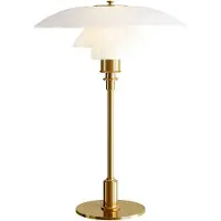 Louis Poulsen PH 3½-2½ Glastischlampe Messing