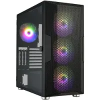 FSP CUT592, Tower, PC, Schwarz, ATX, EATX, micro ATX, Mini-ITX, SPCC, Gehärtetes Glas, Multi