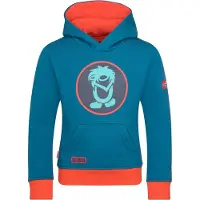 TROLLKIDS Kinder Troll Kapuzenpullover summernight blue/red clay 128