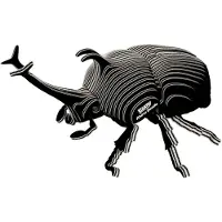 Eugy 3D Puzzle - Nashornkäfer Bastelset aus Karton Spielzeug