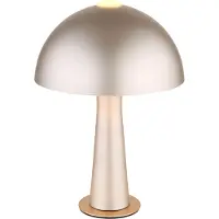 Globo 50670152 JULIA Tischleuchte Metall cappuccinofarben matt, Metall cappuccinofarben matt, Kabel PVC schwarz, Wippschalter am Kabel, ø: 200mm, H: 285mm, Kabellänge 1500mm, exkl. 1x E14 25W 230V