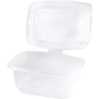 Metro Professional Verpackungsbecher, Polypropylen, 1000 ml, mit Deckel, transparent, 50 Stück