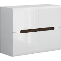Petits-meubles Buffet Darrel mit 4 Türen, Weiß, 105cm