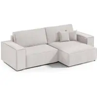 Petits-meubles ECKSOFA Isaac 3 Sitzplätze Weiß