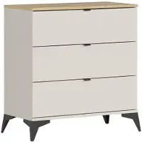Petits-meubles Kommode Naya mit 3 Schubladen, Kaschmir, 85cm