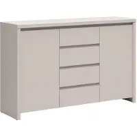 Petits-meubles Buffet Soren mit 4 Schubladen und 2 Türen, Kaschmir, 143.5cm