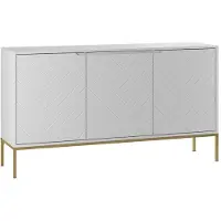 Petits-meubles Buffet Daria mit 3 Türen, Weiß, 151cm