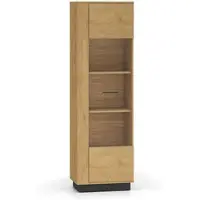 Petits-meubles VITRINE Ysia Holz und Schwarz