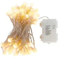 Idena 100er Kugel LED Lichterkette transparent 10.2 m (30523)