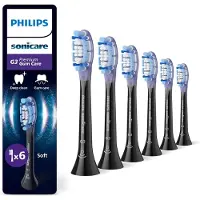 Philips Premium Gum Care HX9056/88 Bürstenköpfe (6er-Pack), 6 Stück(e), Schwarz, 3 Monat( e), Weich, 62000 Bewegungen pro Minute,