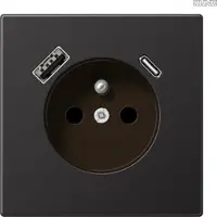 JUNG AL1520F-15CAD Steckdose Frz/Belg mit USB Typ AC
