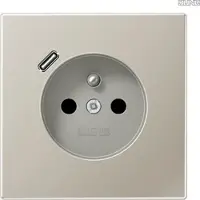 JUNG ES1520F-18C Steckdose Frz/Belg mit USB Typ C