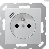 JUNG A1520F-18CAL Steckdose Frz/Belg mit USB Typ C