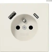 JUNG LS1520F-15CA Steckdose Frz/Belg mit USB Typ AC