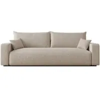 Idohome -Freistehendes Polstersofa PIANO mit Schlaffunktion und Stauraum 3-Sitzer Sofa Wohnzimmersofa Couch Schlafsofa Moderner Boucle C1 Beige