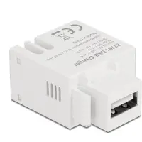 DeLOCK Keystone Modul mit USB Typ-A Ladebuchse 2,1 A weiß
