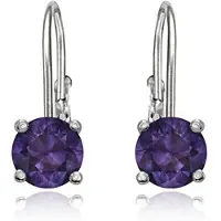 JVD Gentle silver earrings with purple zircons SVLE0620XH2F100