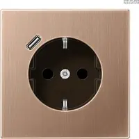 JUNG BRG 1520-18 C SCHUKO-Steckdose 16 A 250V ~ mit USB-Ladegerät 1xTyp C Safety