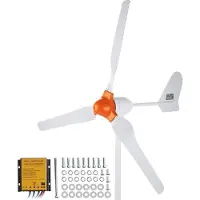 OEM Windturbinen-Generator, 800W 12V - 3 Blätter mit MPPT-Regler - Startgeschwindigkeit 2,5 m/s - für Haus, Hof oder Boot