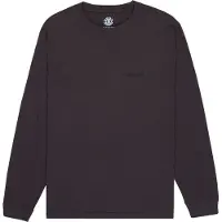 Element Longtop "Lowcase Pigment", Herren, Gr. L, schwarz (off schwarz), Obermaterial: 100% Baumwolle., Tops Longtop