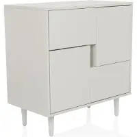 Hjh LIVING Kommode mit 2 Schubladen LYKKJA Sideboard Schrank 77.0 x 72.0 x 39.5 cm